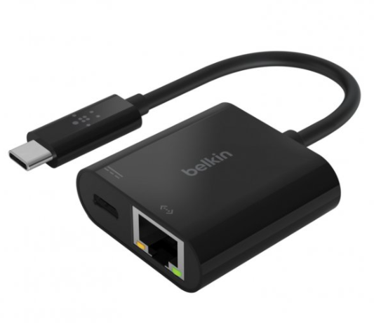 Belkin USB-C to Ethernet + Charge Adapter