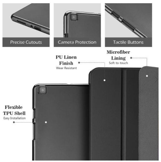 ProCase Slim Case with Pencil Holder for Galaxy Tab A 8.0 2019 T290