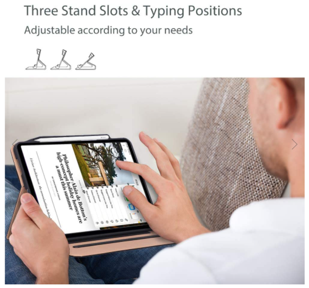 ProCase Leather Folio Case for iPad Pro 12.9 4th/3rd Generation 2018