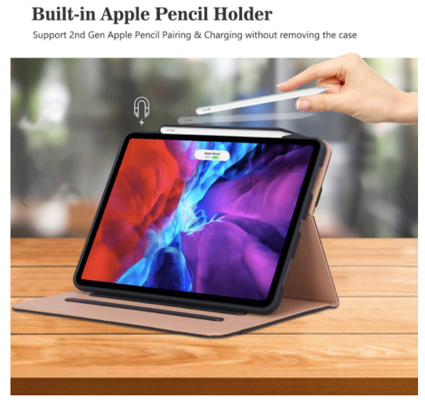 ProCase Leather Folio Case for iPad Pro 12.9 4th/3rd Generation 2018