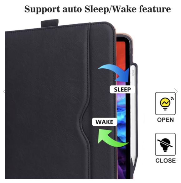 ProCase Leather Folio Case for iPad Pro 12.9 4th/3rd Generation 2018