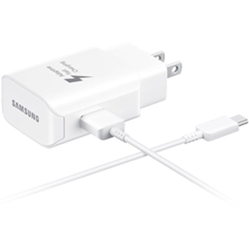 Samsung Fast Charge Travel Adapter with USB-C to to USB-A Cable (White)
