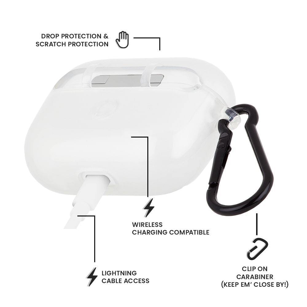 Case-Mate Airpods Pro Case with Carabiner Clip