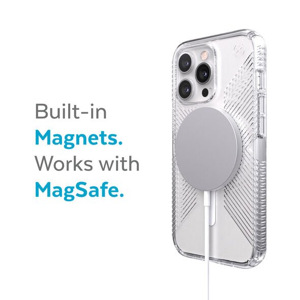 Speck Presidio Perfect-Clear Grip Case with MagSafe for iPhone 14 Pro