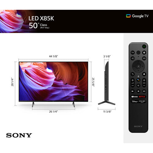 Sony X85K 50" 4K HDR Smart LED TV