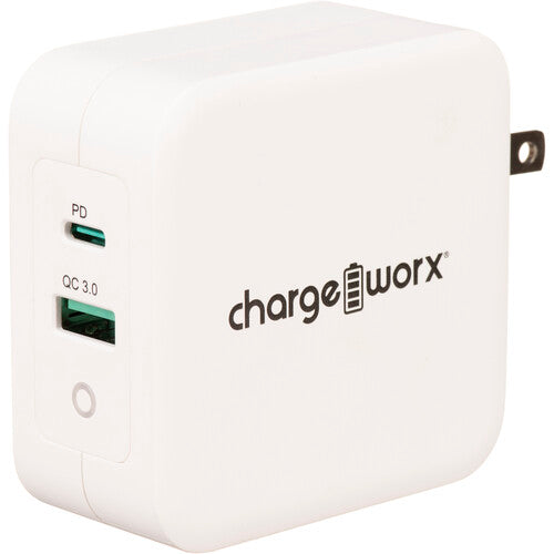 ChargeWorx Dual USB Type-A & USB Type-C 100W Wall Charger