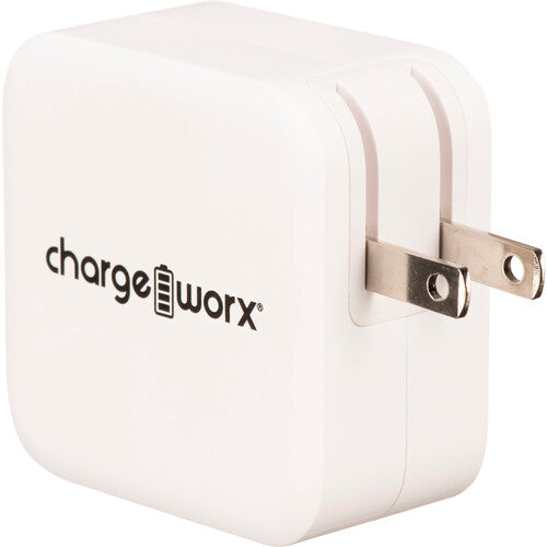 ChargeWorx Dual USB Type-A & USB Type-C 65W Wall Charger