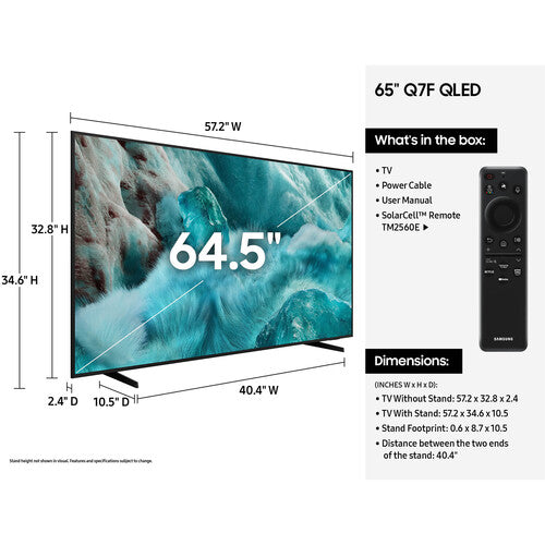Samsung Q7F Series 65" QLED 4K UHD Smart TV (2025)