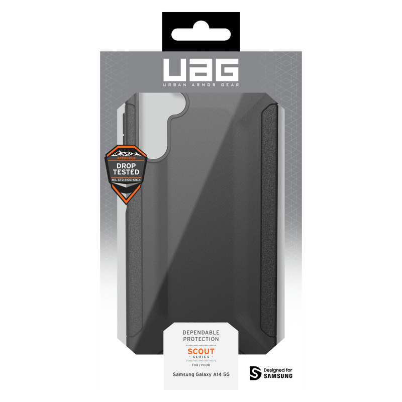Urban Armor Gear (UAG) Scout Case for Samsung Galaxy A14 5G (Black)