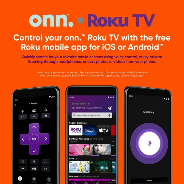 ONN 50" 4K UHD Roku TV
