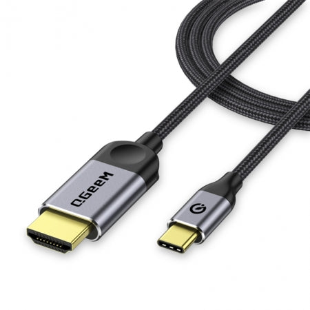 QGeeM 1.2M USB Type C to HDMI Cable Compatible with Thunderbolt 3