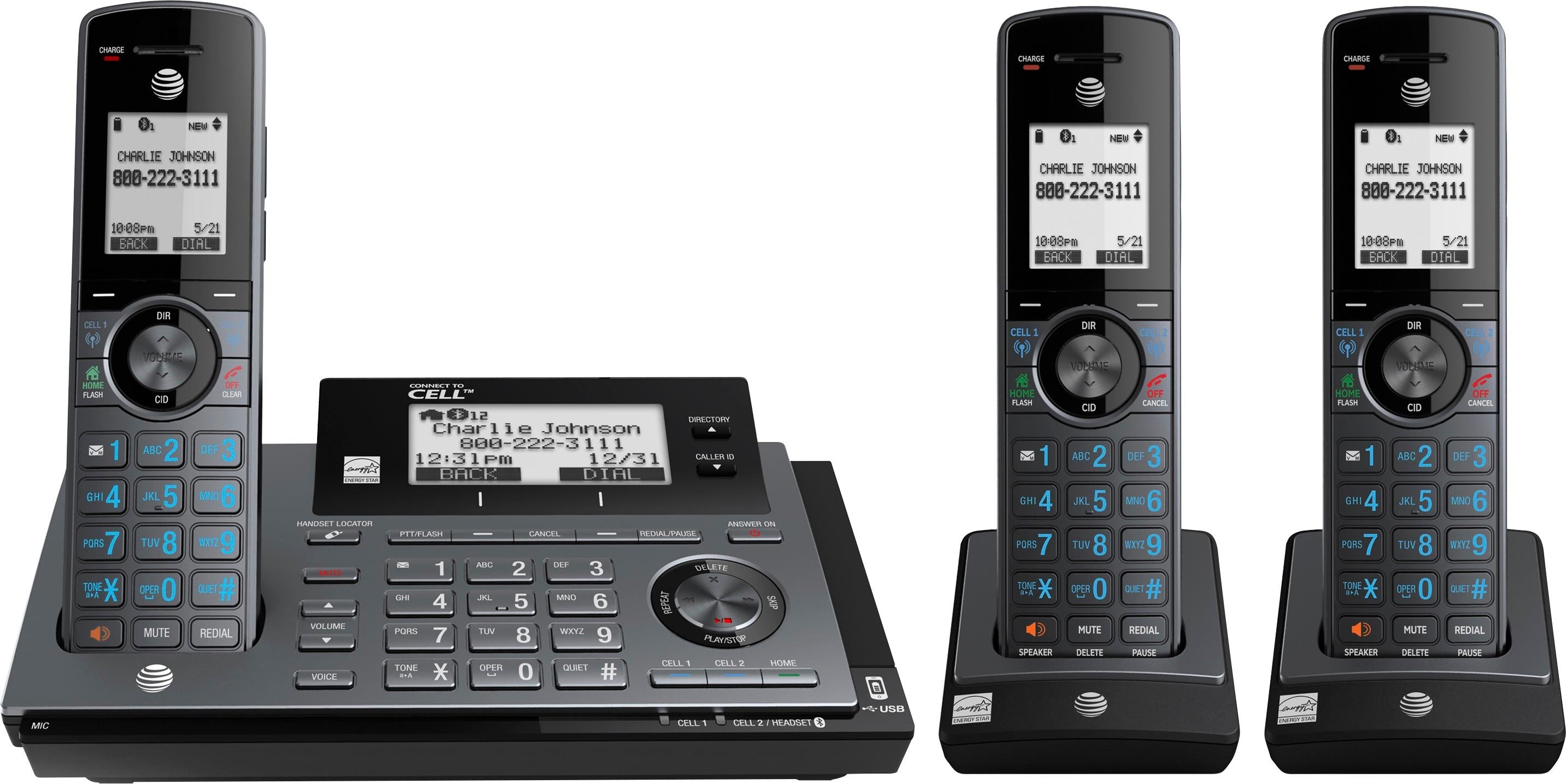 AT&T Connect-to-Cell™ Phone System (3 Handsets)