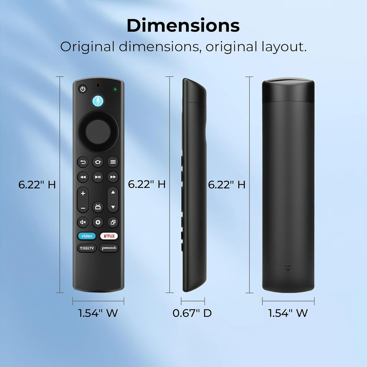 Replacement Remote for Fire Smart TV, with Voice Control