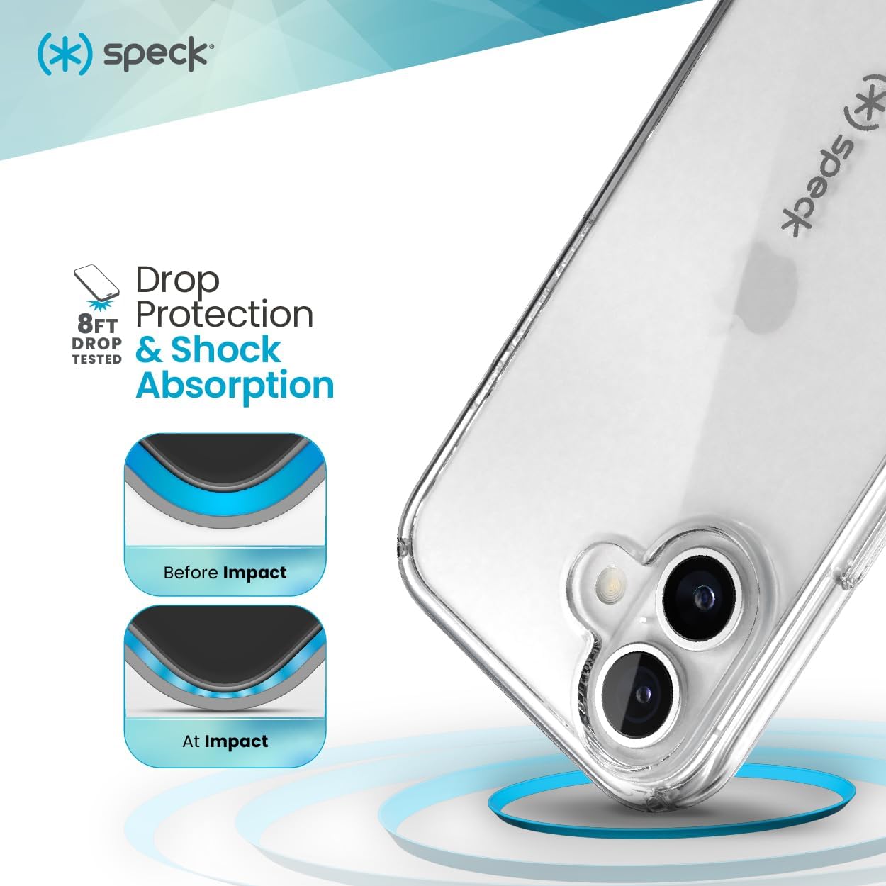 Speck - Gemshell Case for Apple iPhone 16 - Clear