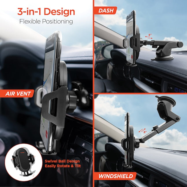 HyperGear 3-in-1 Phone Mount Kit