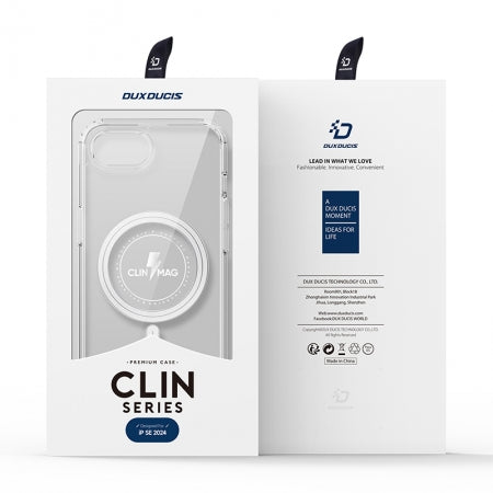 DUX DUCIS Clin Series Clear Case with MagSafe for iPhone 16e Transparent