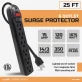 Digital Energy® 6-Outlet Surge Protector Power Strip 15'