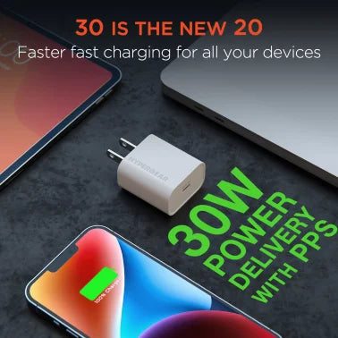 HyperGear® 30-Watt USB-C® Power Delivery Wall Charger with PPS