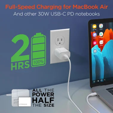 HyperGear® 30-Watt USB-C® Power Delivery Wall Charger with PPS