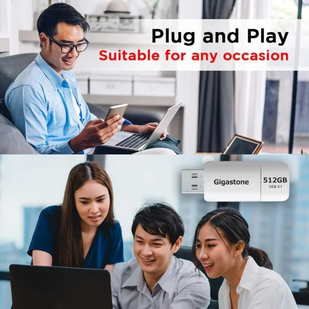Gigastone® USB 3.2 Flash Drive (512 GB)