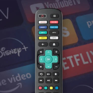 One For All® Replacement Remote for Roku® TVs, Black