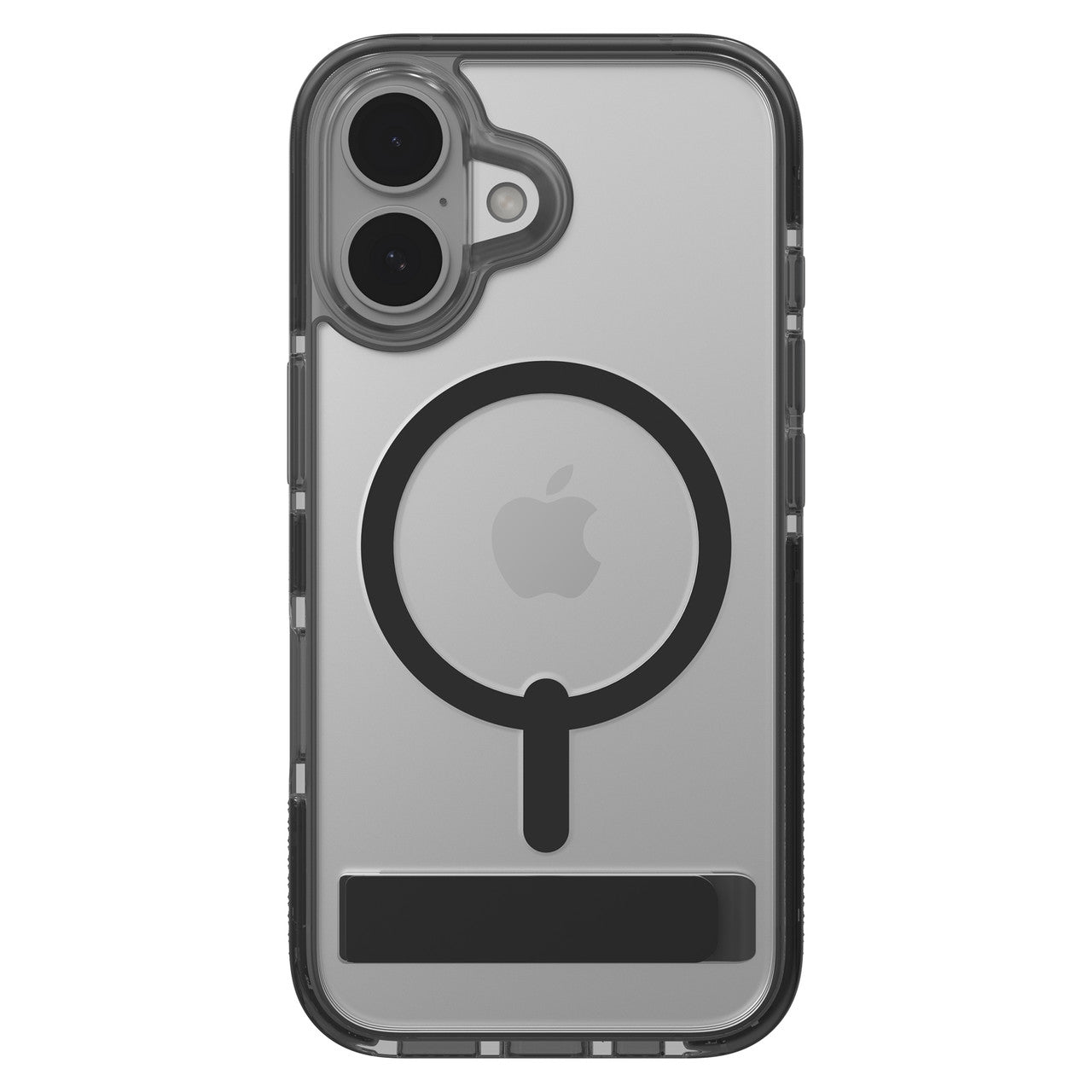ZAGG - Santa Cruz Snap MagSafe Case with Kickstand for Apple iPhone 16 Plus - Black