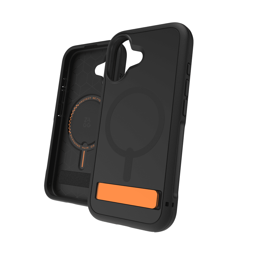 ZAGG - Sedona Snap MagSafe Case with Kickstand for Apple iPhone 17 Series - Black