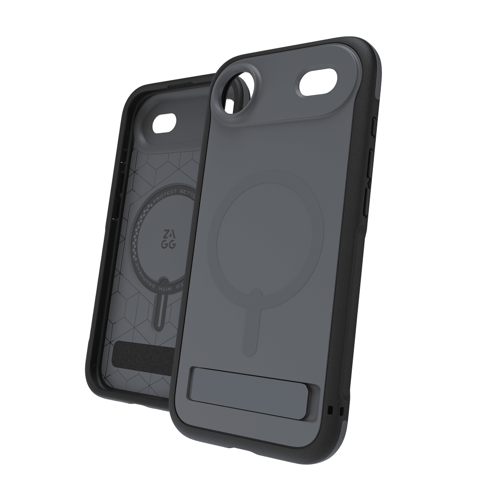 ZAGG - Sedona Snap MagSafe Case with Kickstand for Apple iPhone 17 Series - Black