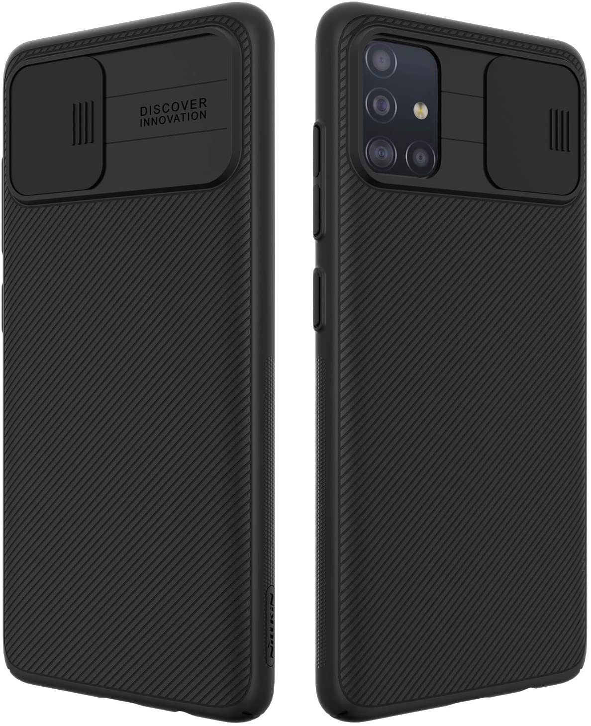 Nillkin Samsung Galaxy A03s Case with Protective with Slide Camera Cover, Black