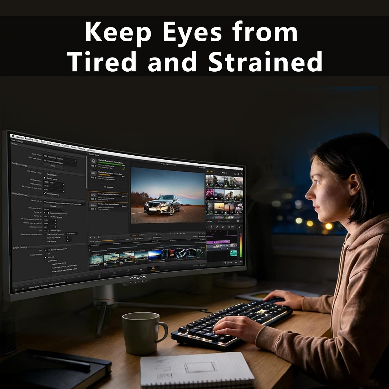 INNOCN 49" Curved USBC Widescreen Gaming Monitor