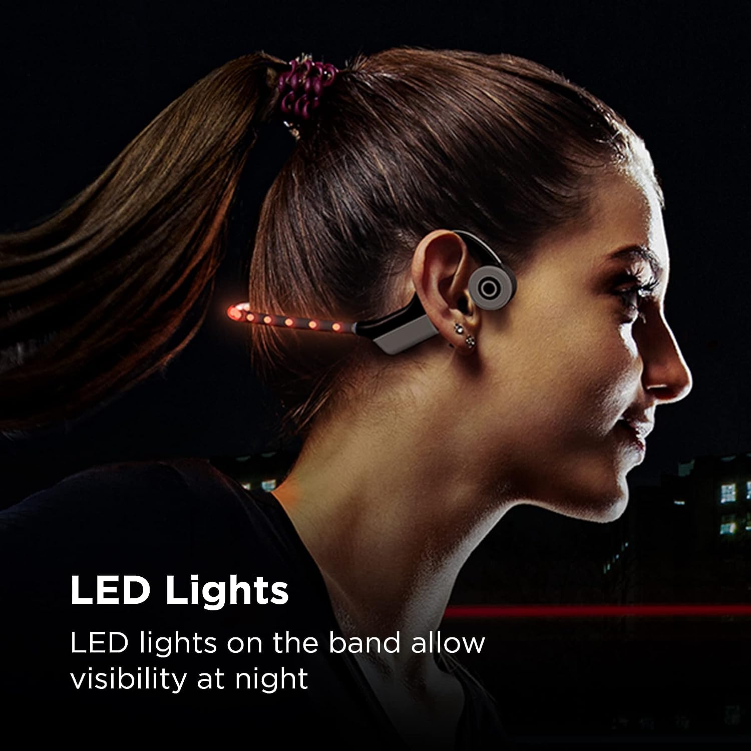 Casque Conduction Osseuse,Écouteur Conduction Osseuse Bluetooth 5.3