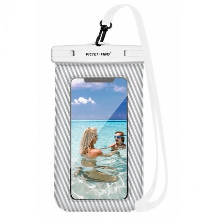 Pictet Fino RH17 IPX8 Floating Waterproof Bag for Under 8.2 inches Mobile Phone White