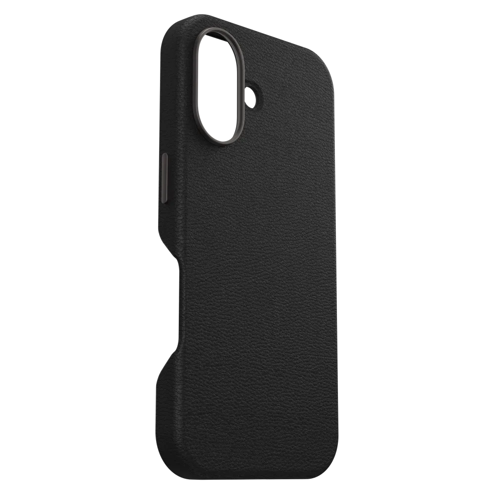 OtterBox - Symmetry Cactus Leather MagSafe Case for Apple iPhone 16 - Noir Ash