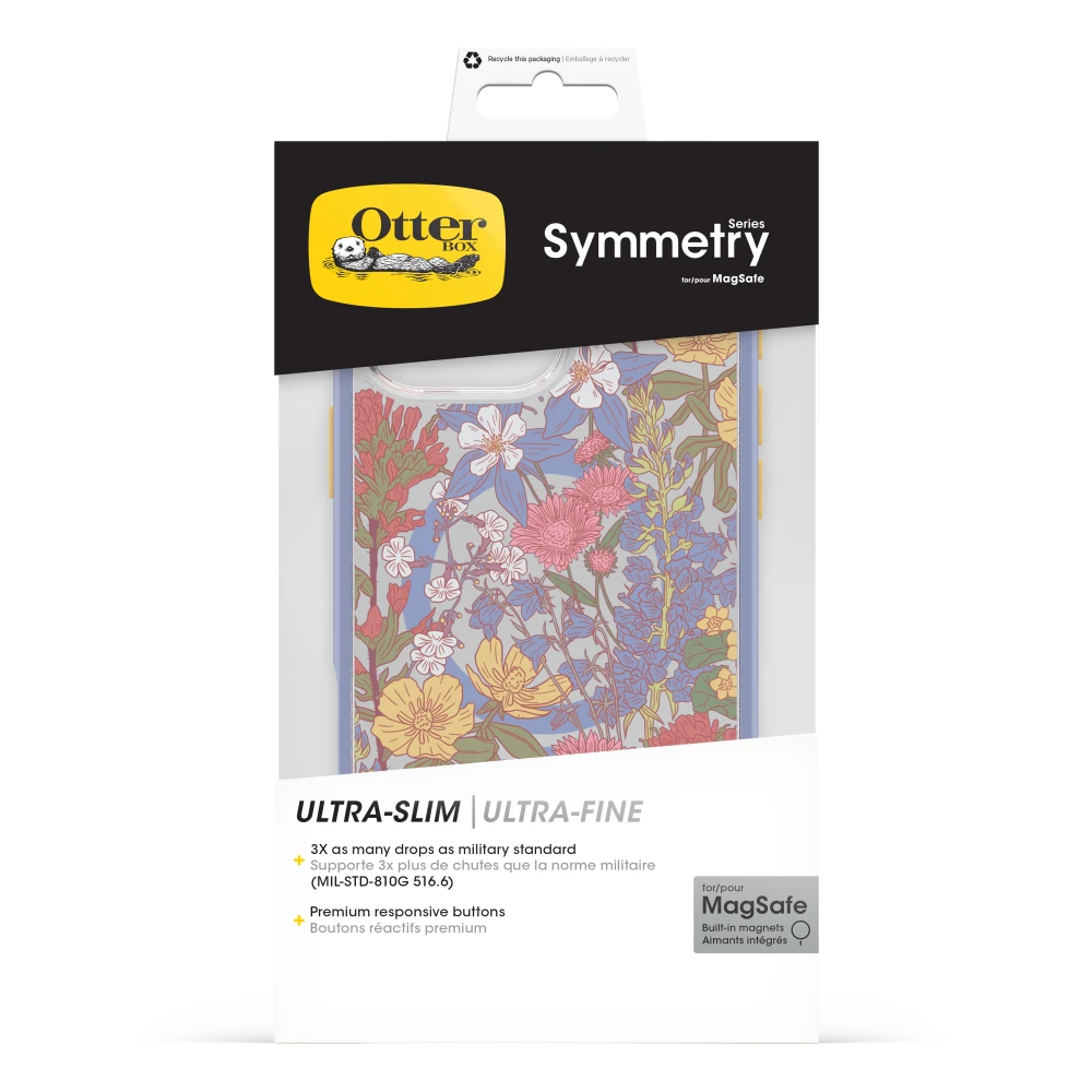 OtterBox - Symmetry Clear MagSafe Case for Apple iPhone 16 Pro Max - Co Wildflowers