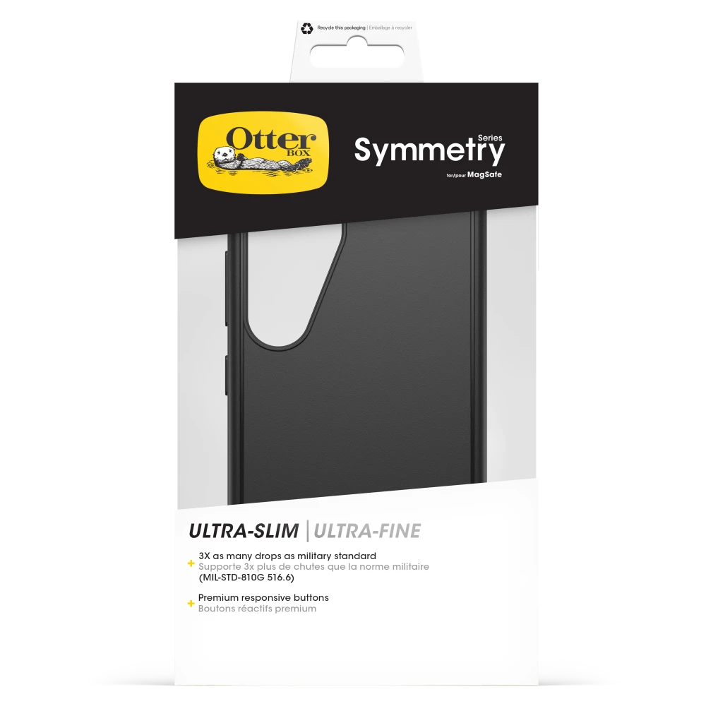 OtterBox - Symmetry Magnetic Case for Samsung Galaxy S25 - Black