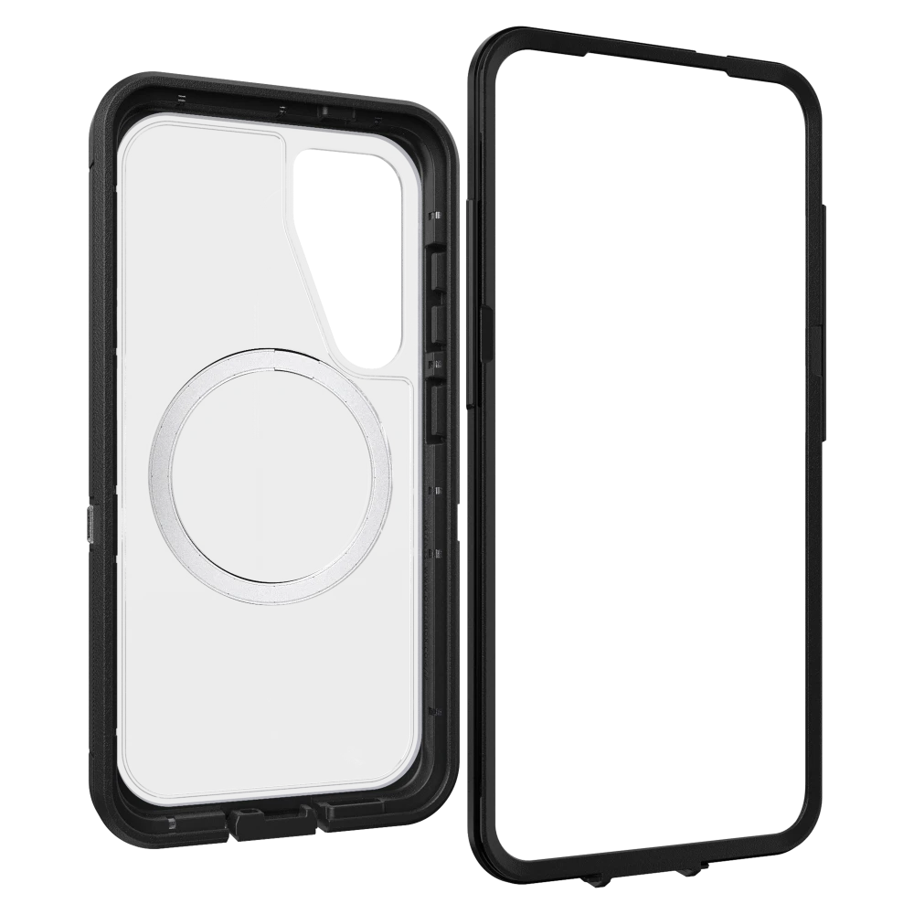 OtterBox - Defender Pro XT Clear Magnetic Case for Samsung Galaxy S25 - Dark Side