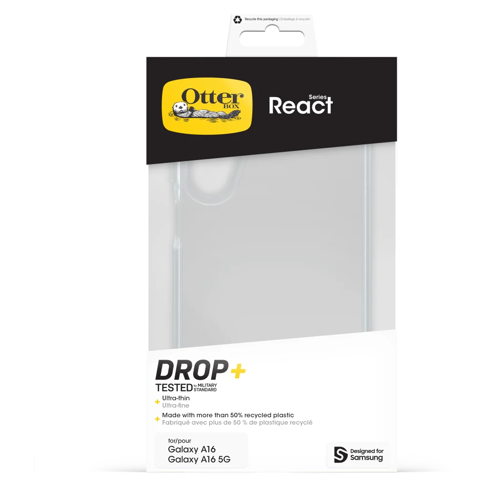 OtterBox - React Case for Samsung Galaxy A16 5G - Clear