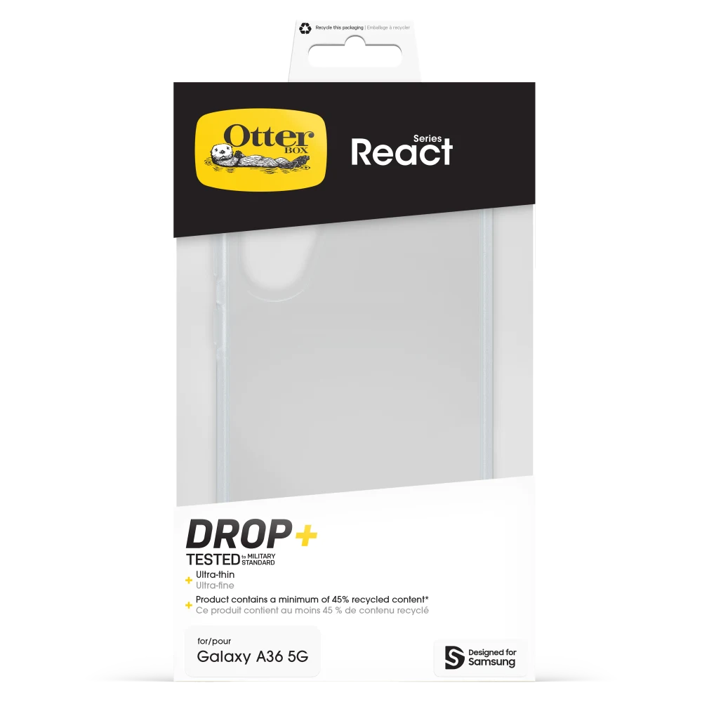 OtterBox - React Case for Samsung Galaxy A36 5G - Clear