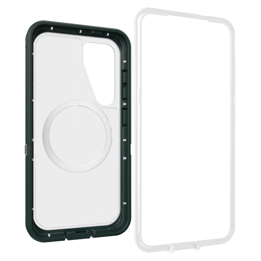 OtterBox - Defender Pro XT Clear Magnetic Case for Samsung Galaxy S25 - Sagebrush Green