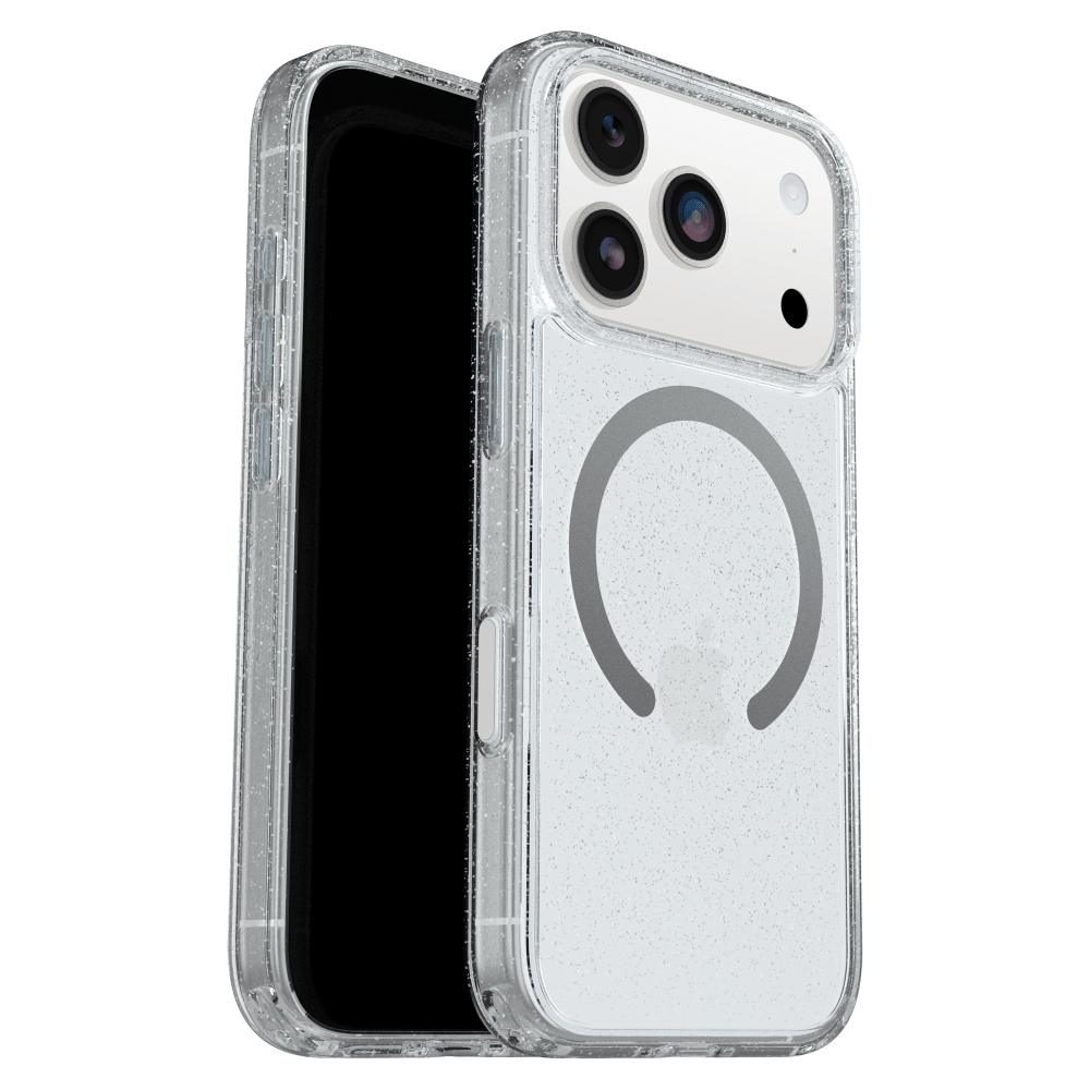 OtterBox - Symmetry Clear MagSafe Case with Camera Control for Apple iPhone 17 Pro - Stardust 3.0