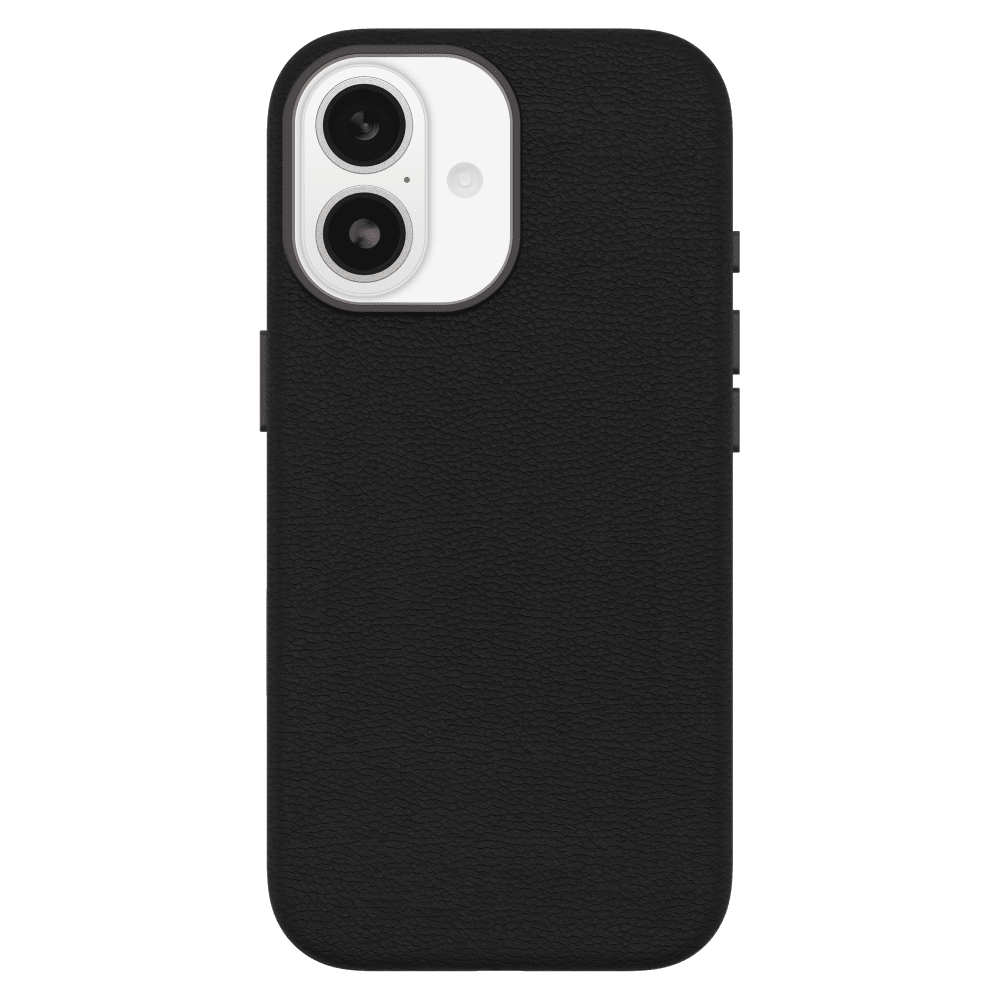 OtterBox - Symmetry Cactus Leather MagSafe Case with Camera Control for Apple iPhone 17 - Noir Ash