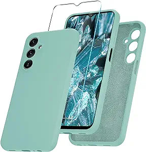 YENAPOON Galaxy A15 5G Case, Silicone Phone Case with 1 Screen Protector,  Full Body Slim Cover