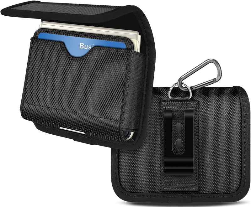 Universal Horizontal Nylon Cell Phone Holster Case with Belt Clip for Mobile Phone - Small