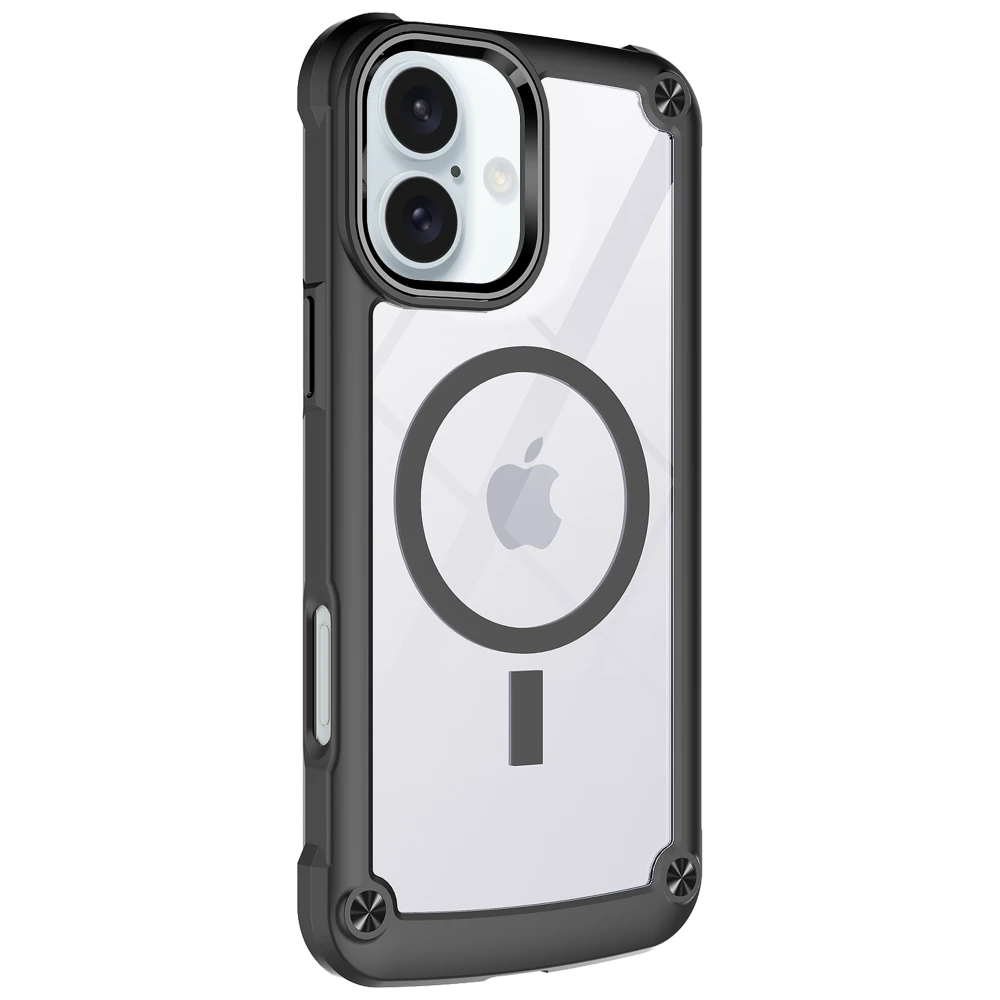 AMPD - TPU / Acrylic Bumper MagSafe Case for Apple iPhone 16 - Black