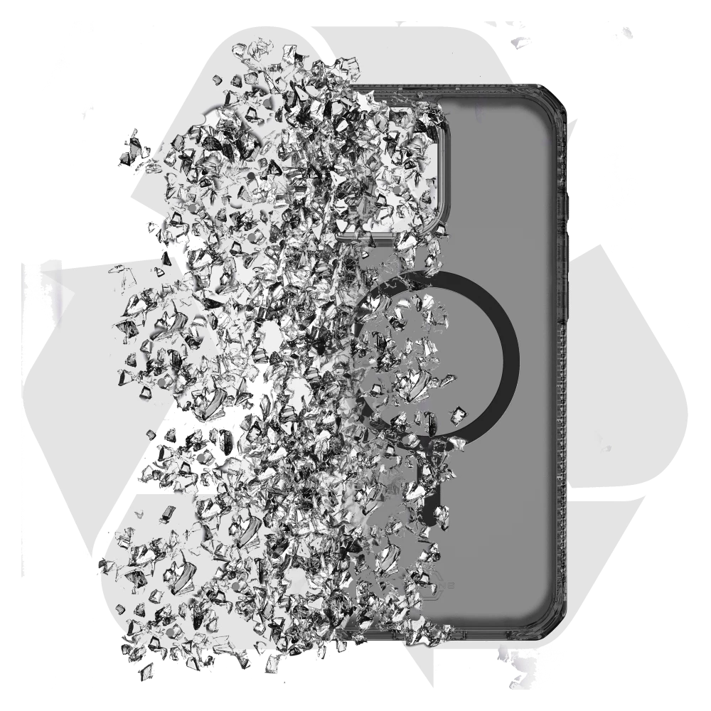 ITSKINS - Hybrid_R Vapor MagSafe Case for Apple iPhone 16 Pro - Smoke