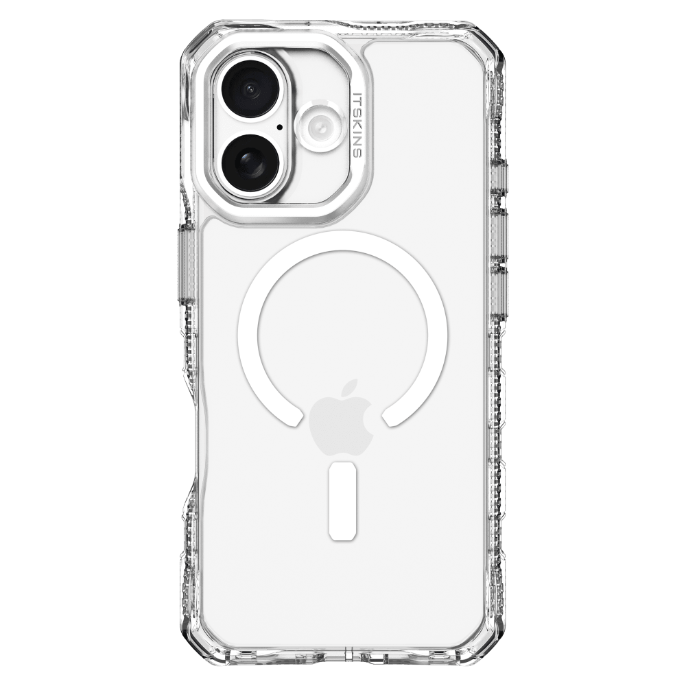 ITSKINS - Supreme_R Clear MagSafe Case for Apple iPhone 17 - Transparent White Print