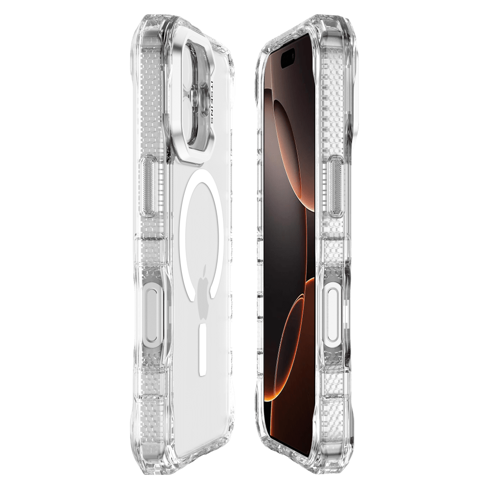 ITSKINS - Supreme_R Clear MagSafe Case for Apple iPhone 17 - Transparent White Print