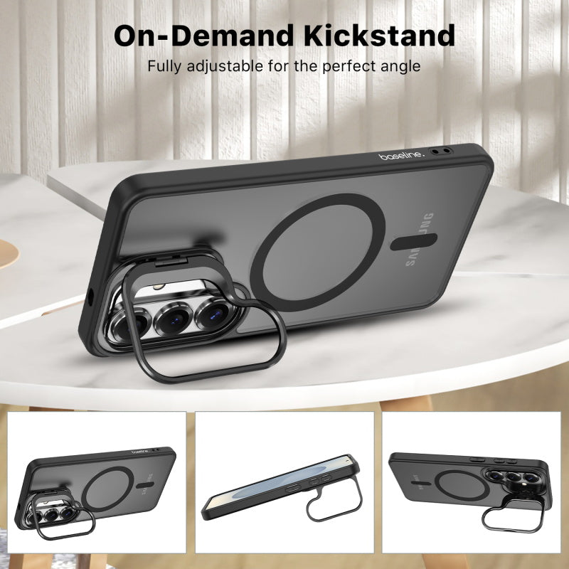 Baseline InFrame MagSafe Case with Kickstand for Samsung Galaxy S26 - Black
