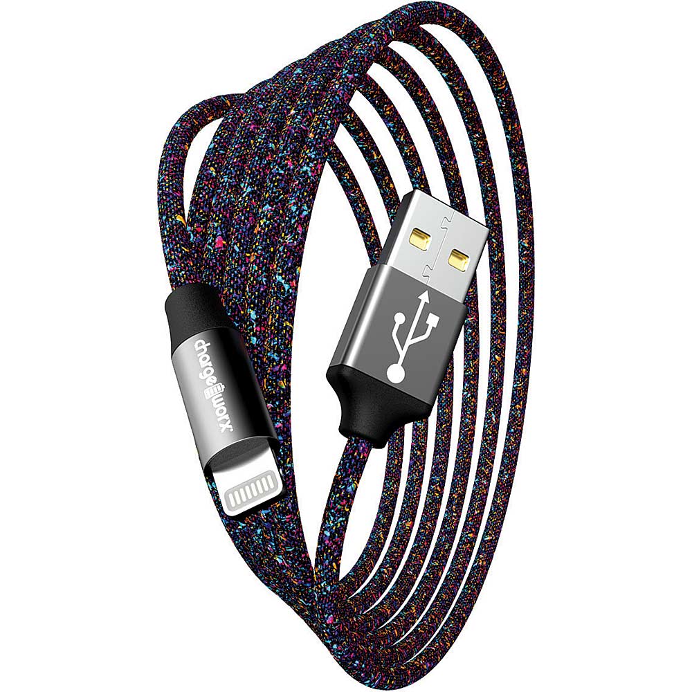 Chargeworx "FlexKnit" 6 FT Lightning Cable (Multicolor)