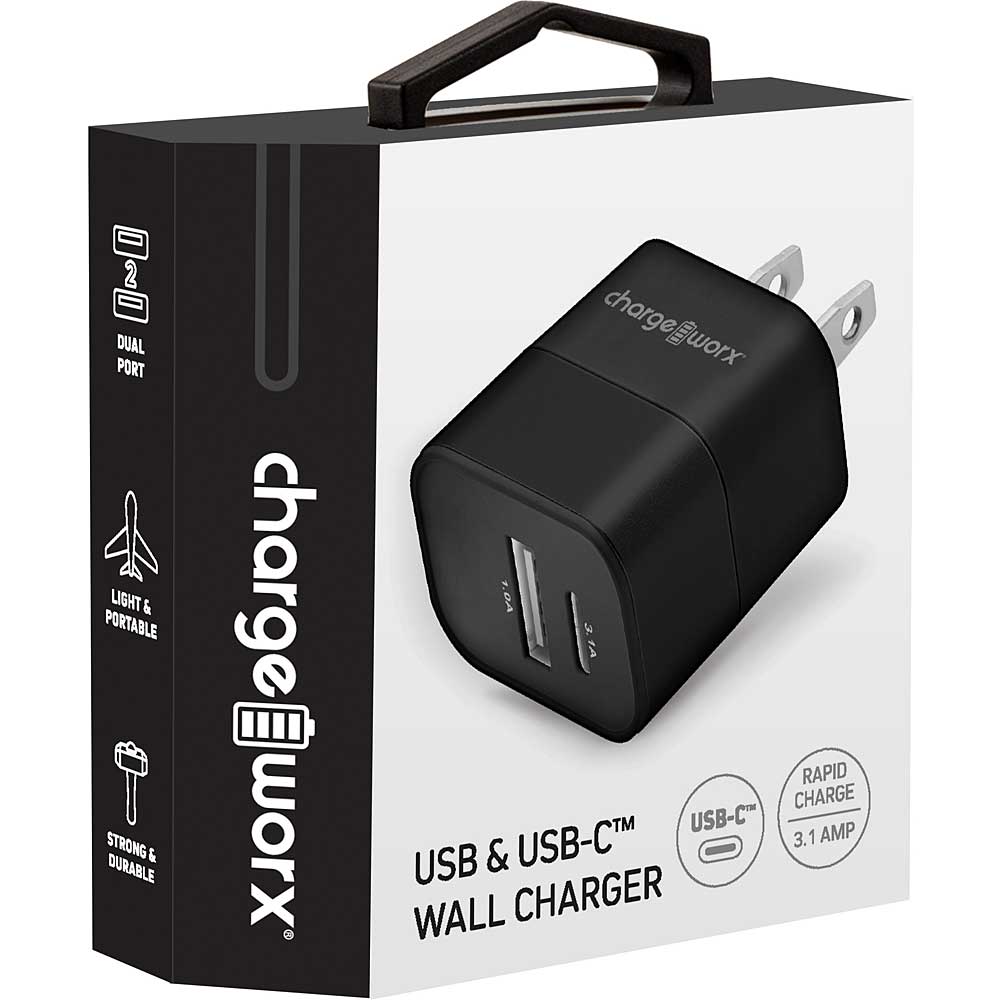 Chargeworx USB-A & USB-C Wall Charger